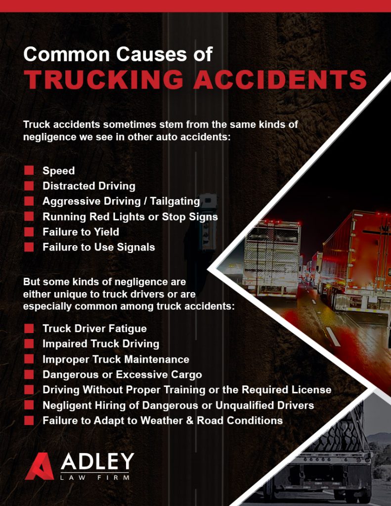 Causas comunes de accidentes de camiones en Baytown Texas